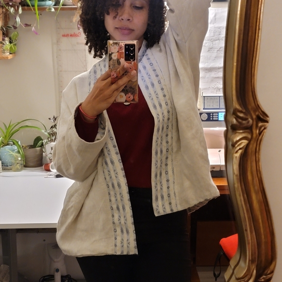 Haori Jacket Handmade Housecoat - Sustainable & Eco-friendly - Picture 5 of 8